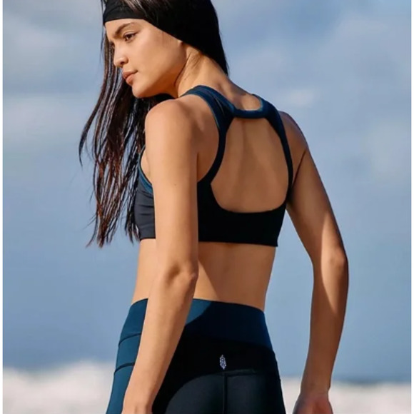 Free People Other - Free People FP Movement Rebel Sports Navy Black Bra